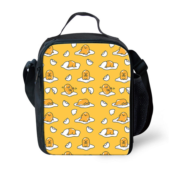 ThiKin Cartoon Cute Gudetama Lunch Bag Picnic Travel Storage Bags Fashion Lunch Bags for Women Girls Ladies Kids