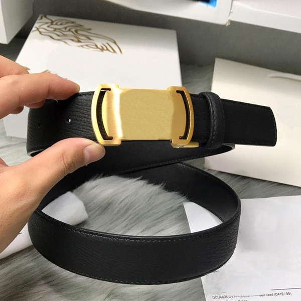 Classic brand designer belt high quality leather fashion metal buckle men's brand belt designer luxury belt 2019