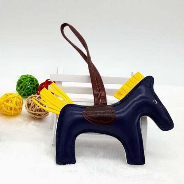 Creative Fashion Pu Horse Pendant Multicolor Accessories For Women Girl Bags Accessory Craft Gift Fast Shipping