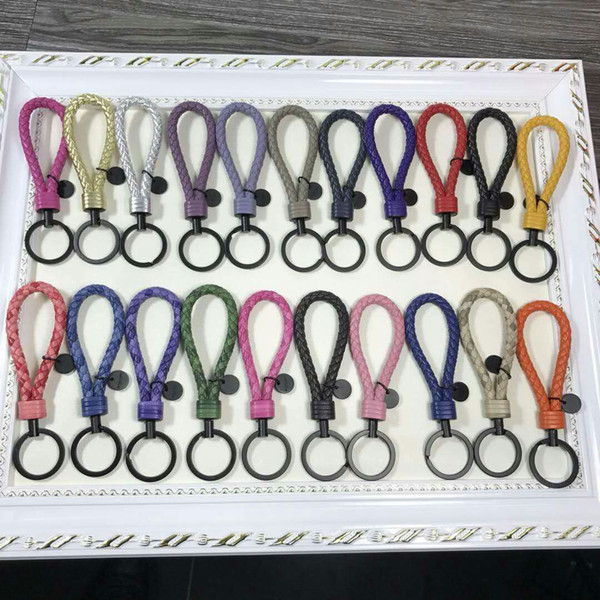 Wholesale Woven Key Holder Key Chain Many colors High quality OEM are welcome Leather Key Case
