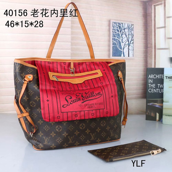 Free shipping 2018 new hot Luxury Hight quality Newest Style Fashion bags Women handbags bag Lady Totes bags shoulder handbag bags 40156
