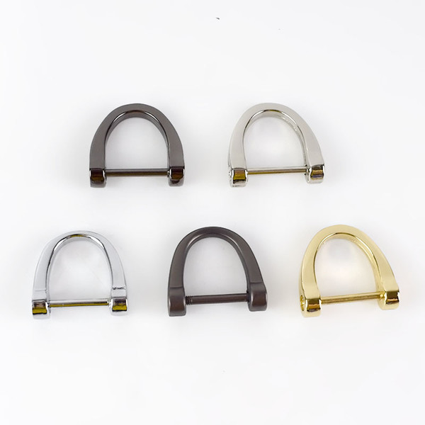 Meetee 16mm Metal Key D Ring Horseshoe Buckle DIY Bags Garment Craft Sewing Decorative Accessories BD320