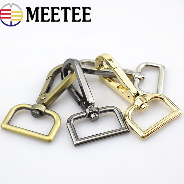 Meetee Luggage Buckle 26mm Bags Strap Metal Lobster Clasps Collar Buckle Snap Hook DIY Sewing Key Chain Buttons