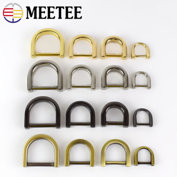 Meetee Metal Alloy Belt O D Ring Buckles Removable Detachable Screw For Handbag Clip Bag Parts Accessories