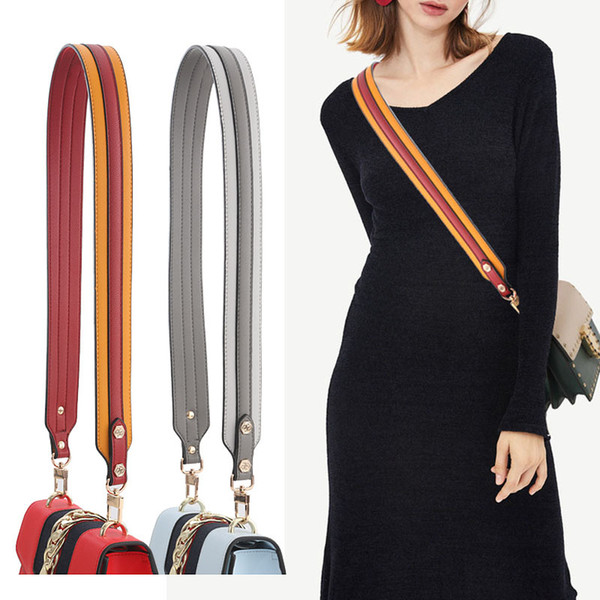 Meetee wide leather one shoulder strap for handbag simple crossbody single shoulder belt lady bag belt luggage accessories