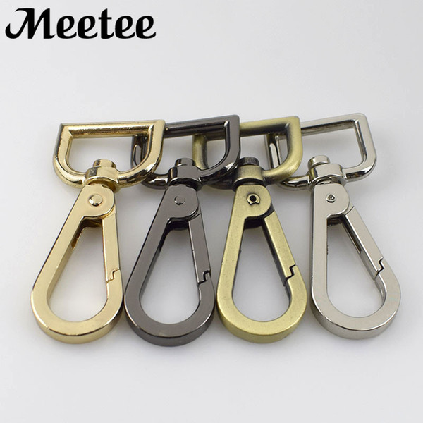 Meetee 20mm Luggage Bag Metal Buckles Dog Collar Hanger Lobster Clasps twist Trigger Clips Snap Hook DIY Craft Accessories F2-10