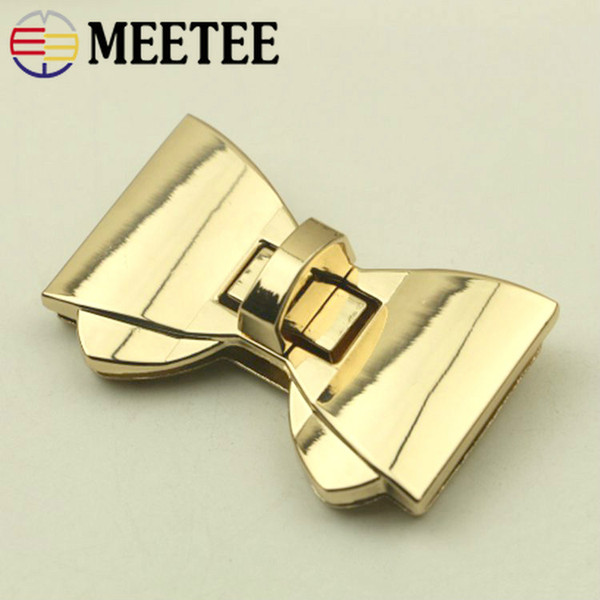 Meetee Handbag Bag Locks Buckles Fashion Twist Turn Lock for DIY Replacement Bags Purse Snaps Clasp Closure Accessories BF180