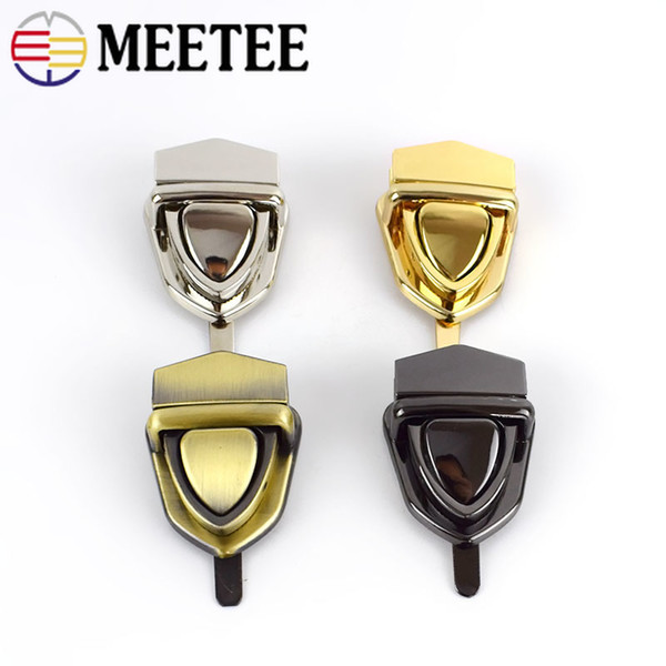 Meetee Metal Turn Lock For Handbag Women Bag Twist Locks Clasps Closure DIY Bag Hardware Accessories