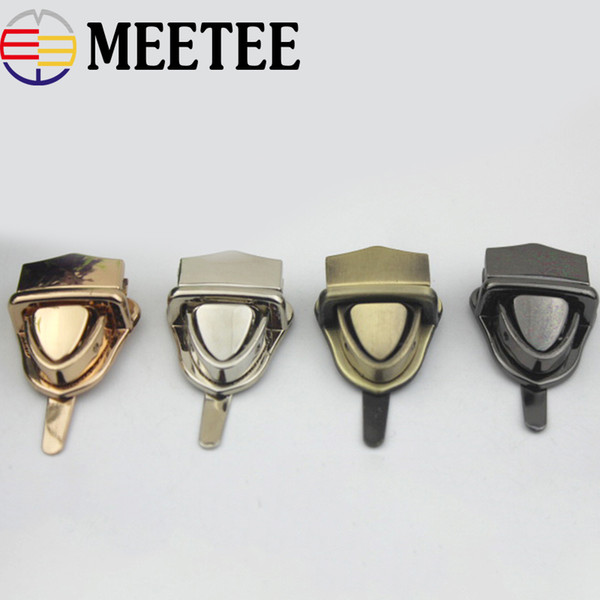 meetee Metal Turn Lock Snap For Handbag Women Bag Twist Locks Clasps Closure DIY Metal Buckle Hardware Accessories