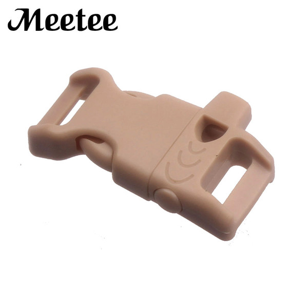 Meetee 27MM*46MM Plastic Whistle Buckle For 13mm Webbing Bracelet Dog Collar Strap Outdoor Camping Backpack Clip Buckles F5-5