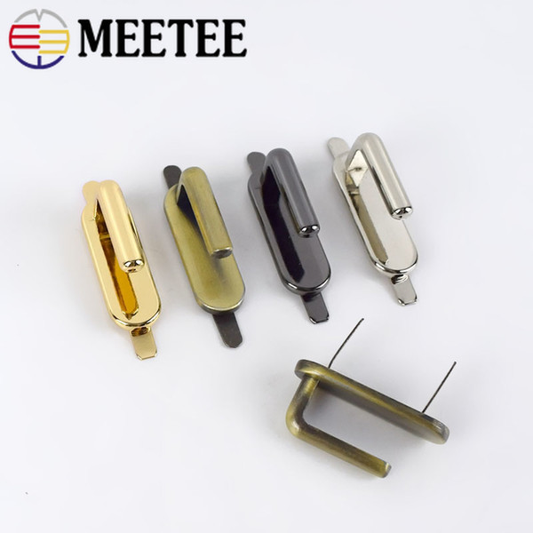 Meetee Metal Bag Buckles Handbag Arch Bridge Connector Hanger Buckle For Bag Belts Strap DIY Luggage Accessories