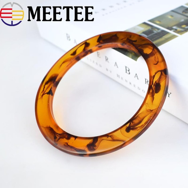 Meetee 9cm O Ring Resin Buckles Fashion Women Wallet Purse Frame Kiss Clasp DIY Accessories Bag Handle KY263