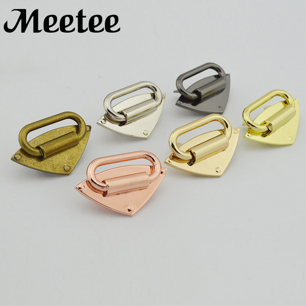 Meetee Metal lock Women Bag Handle Decorative Buckles Fashion Handbag Strap For Bag Metal Buckle DIY Hardware Accessories