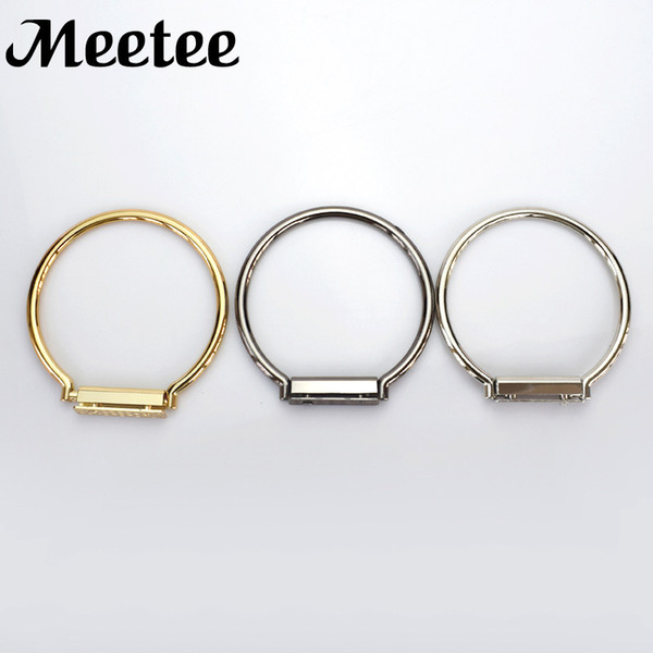 Meetee O Rings Round Metal Bag Handles For Women Fashion Bag Decoration Luggage Hardware Buckels Hooks Accessories DIY Leather Craft