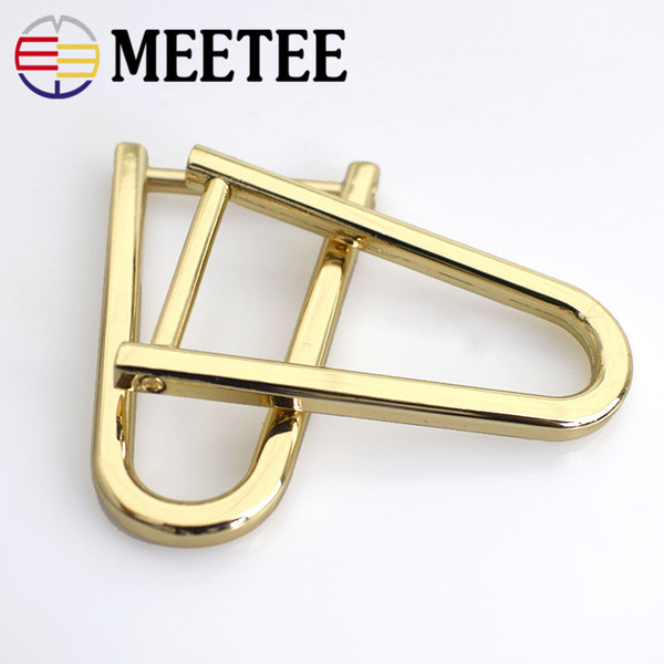 MEETEE D buckle inner diameter 2CM Metal Buckles detachable screw D ring for bag Hardware Accessories