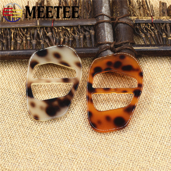 Meetee 37mm 50mm Resin Slider Adjustable Buckle Bag Coat Webbing Strap Buckle DIY Scarf Garment Accessories