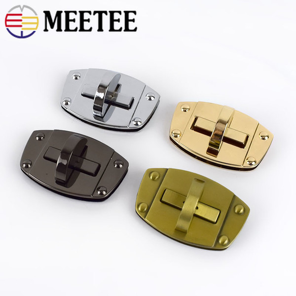 Meetee Metal Clasp Twist Lock Buckle For Handbag Purse Bag Lock DIY Luggage Hardware Accessories BF046