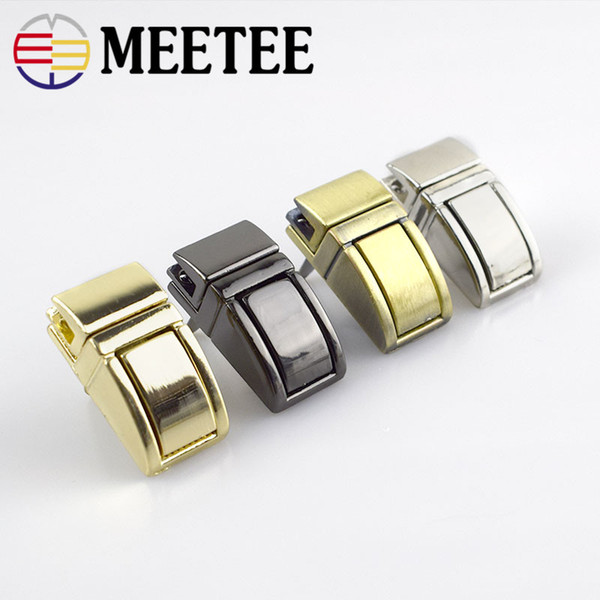 Meetee 30x15mm Women Handbag Twist Turn Locks Snap For DIY Bag Purse Clasp Closure Bag Buckle DIY Leather Craft Accessories E6-12