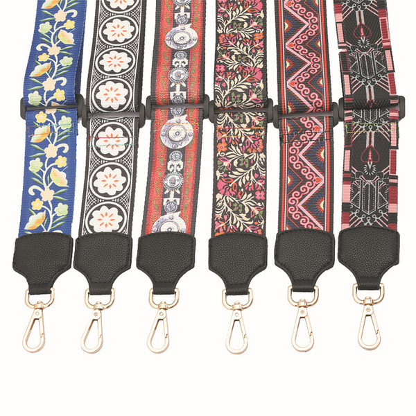 Meetee wide shoulder strap Adjustable female ethnic style color joker cross-body bag single shoulder belt mix female bag accessories