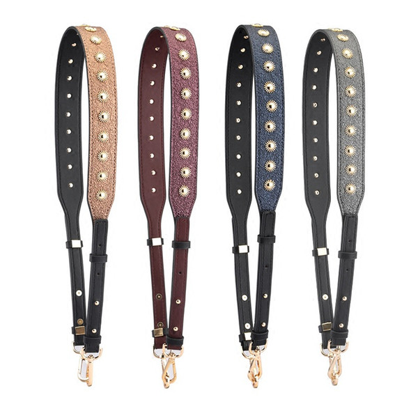 Meetee single shoulder strap Colorful rivet contrast shoulder belt new adjustable diagonal span dual purpose Detachable bag accessories