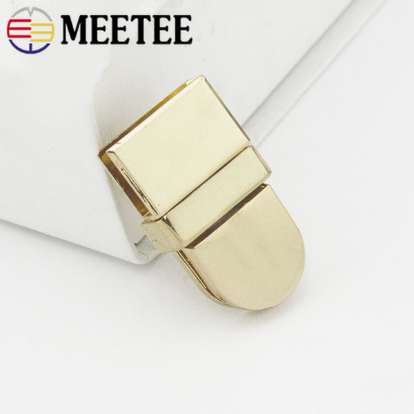 Meetee 24x42mm Metal Bag Lock Clasp Twist Turn Locks Buckles DIY Handbag Purse Hardware Clasps Closure Bags Replace Accessories