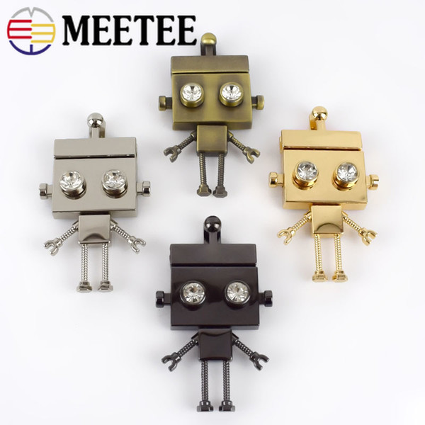 Meetee Metal Locks Buckles For Handbag Purse Snaps Clasp Closure Twist Turn Lock DIY Replacement Bags Accessories