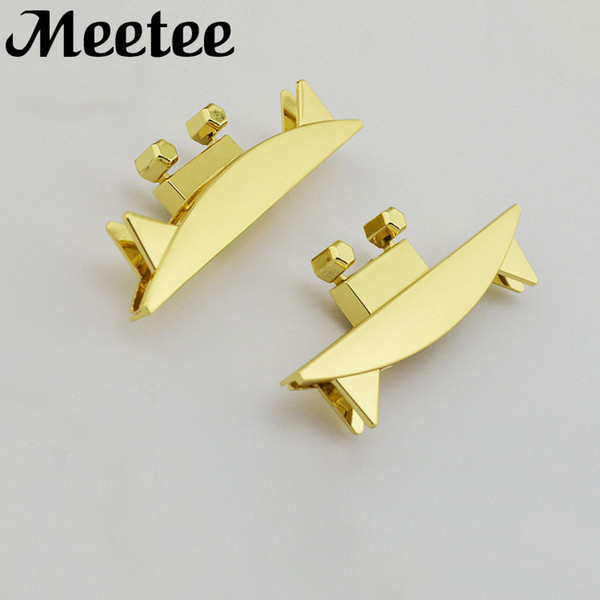 Meetee Kawaii Metal Bag Lock Snap Women Handbag Mortise Lock Bag Buckles Clasps Closure DIY Metal Buckle Hardware Accessories
