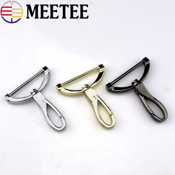 Meetee High quality alloy buckle bag Metal spring clip clasps buckle hook For Replacement Bag Accessories Hardware Dog Hook H5-1