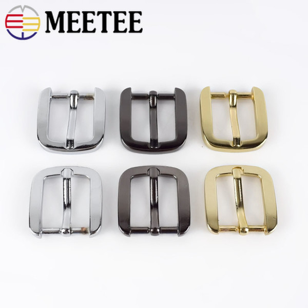 Meetee 20mm Metal Pin Buckle For Bag Strap Handbag Adjustable Buckle Luggage Hardware Part Accessories BF220