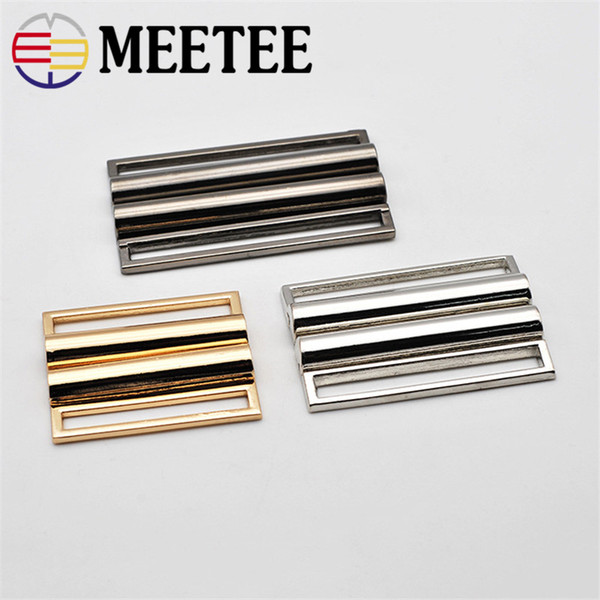 Meetee 40mm-60mm Metal Clip Buckles Sweater Coat Belt Buckle Metal Buttons for Clothing Decor Hooks Buckle B1-31