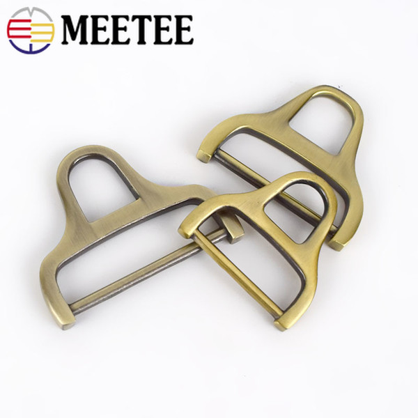 Meetee Fashion Handbag Metal Buckles Bag Side Clip Decorative Buckle Webbing Strap Hanger Connector Clasp DIY Hardware Accessories BF179