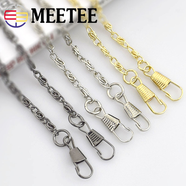 Meetee metal chain for handbag purse clutch strap for bag sling 120cm High Quality DIY bag accessories