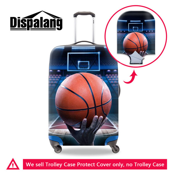 pretty luggage covers for travelling print basketball pattern on suitcase cover newest travel bags accessories coolest luggage case covers