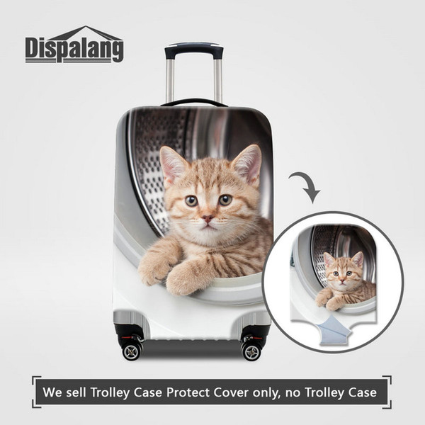 Wholesale Luggage Protector Suitcase Cover For 18-30 Inch Trolley Case Cute Cat Animal Printing Waterproof Dustproof Scratch-Resistant Cover