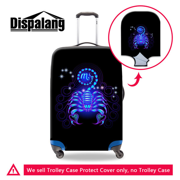 Blue/Black Luggage Elastic Protective Cover Trolley Suitcase Dust Covers Bag Accessories Apply To 18-30 Inch Travel Case