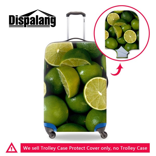 Orange 3D Print Luggage Cover for Duffle Cute Fruit Strecth Suitcase Protector with Zipper Closure Elastic Dust Rain Cover for Trunk Case