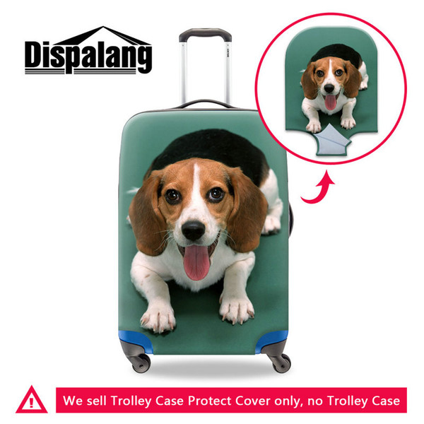 Thick Elastic Luggage Protect Cover With Zipper Suit For 18-30 Inch Trunk Case For Suitcase Cute Dog Print Children Dust Rain Travel Covers