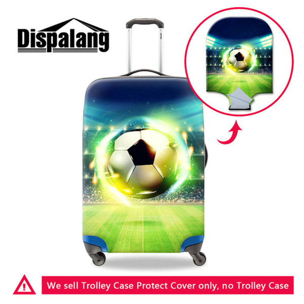 Personalized Design Soccer Elastic Luggage Cover 3Sizes S/M/L Football Basketball Print Waterproof Dustproof Travel Suitcase Covers For Boys