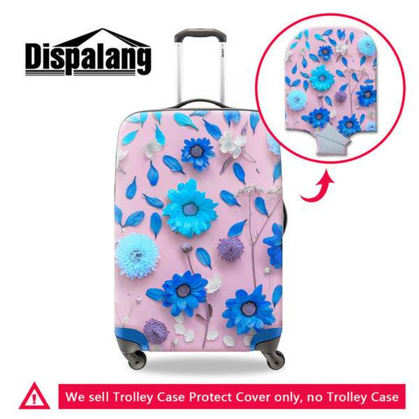 3D Flower Luggage Protective Covers For 18-30 Inch Trolley Suitcase Women Portable Outdoor Case Dust Covers Waterproof Travel Accessories