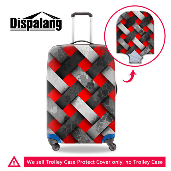 men's luggage Protective Cover print geometry pattern Dust Trolley Suitcase covers design your own style case cover classic travel bag cover