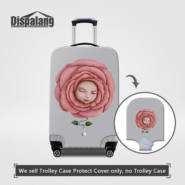 Women's Fashion Luggage Protective Cover For 18 To 30 Inch Trolley Suitcase Funny Cartoon Students Kids Rain Dust Covers Travel Accessories