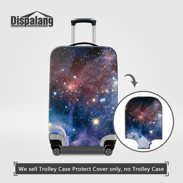 Travel On Road Luggage Protective Cover Galaxy Dust Rain Protector Covers For 18~30 Inch Universe Space Printed Women Men Travel Accessories