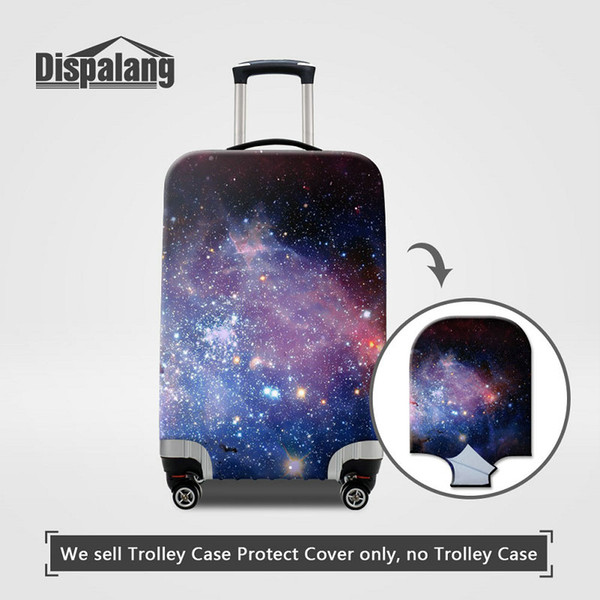 Luggage Protective Covers For 18 To 30 Inch Trolley Suitcase Universe Space Nebula Printing Men's Elastic Dust Bags Case Travel Accessories