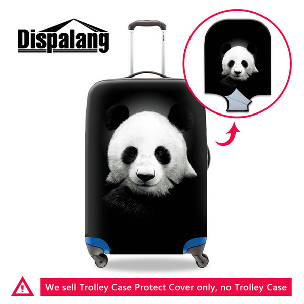 3D Printing Panda Travel Accessories For Women Luggage Suitcase Protective Cover 3 Size S/M/L For 18-30 Inch Trolley Case Dust Baggage Cover