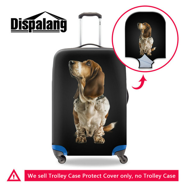 Brand Design Elastic Thicker Luggage Protector Cover For Students Animal Dog Pattern Travel On Road Suitcase Trolley Covers For 18 - 30 Inch