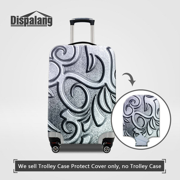 Personalized Design Luggage Protective Covers For Women Fashion Travel Accessories Metal Patterns Case For Suitcase 18-30 Inch Trolley Cover