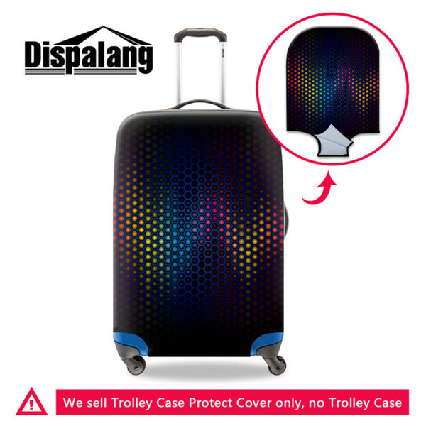 Cool Black 3D Lifelike Light Dot Travel Luggage Suitcase Protective Cover Waterproof Elastic Trolley Case Bags Baggage Covers For Teenagers