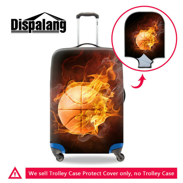 Cool Basketball Printing Case For Suitcase Men Fashion Travel Accessories For 18-30 Inch Boys Fashion Elastic Dust Luggage Protector Covers