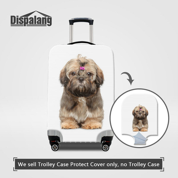 Dog Pug Design Travel Luggage Covers For 18-30 Inch Anti-dust Stretch Elastic Protective Cover Case For A Suitcase Factory Direct Wholesale