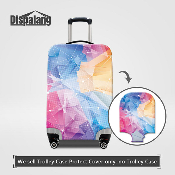 3D Diamond Printing Elastic Stretch Luggage Protective Covers For 18-30 Inch Suitcase Fashion Women Travel Accessories Spandex High Quality